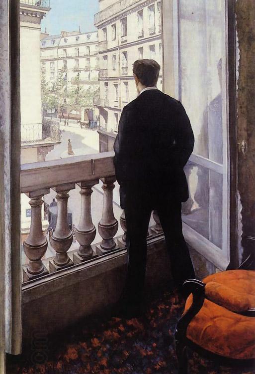 Gustave Caillebotte Young Man at His Window (nn02) China oil painting art